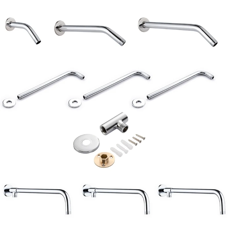 Practical Shower Arm Bathroom Head Mount Strong Shower Arm Easy to use Shower Arm Adjustment Shower Arm Simple Install