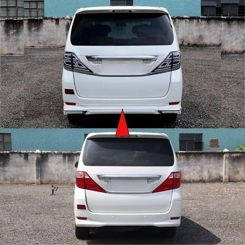 For 2009-2014 for Vellfire Front Bumper Kit Mona Lisa New Model Upgrade & Replacement ABS Material Lower Rear Position 2