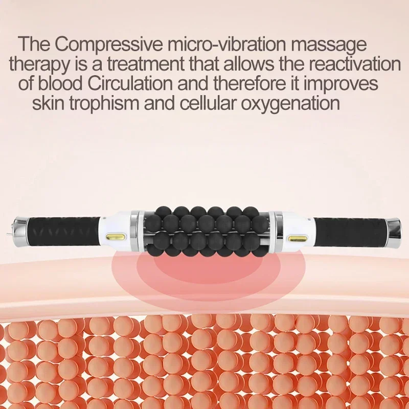 Massageador De Rolo De Fitness, Redução De Celulite, Drenagem Linfática, Cilindro De Rolamento, Terapia Corporal Microcorrente