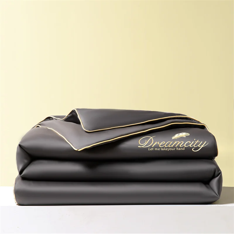 New Embroidery Summer Cool Quilt Silky Breathable Queen Quilts Cooling Comforter Bedding Set Ice Rayon Blanket Textile Supplies