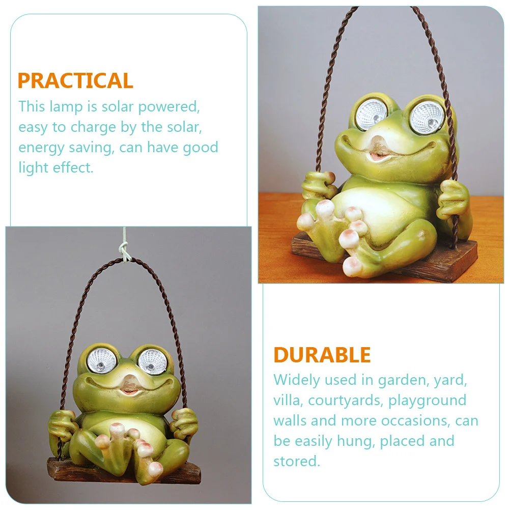 

Frog Yard Solar Light Hanging Lamp Decorate for Outdoor Garden Lights Decorative