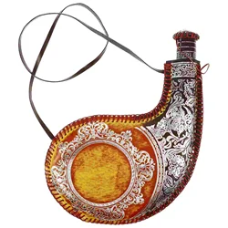 Ancient Water Bag Bota Traditional Wear-Resistant Portable Exquisite Milk Bottle Wine Water Pouch With Strap Outdoor