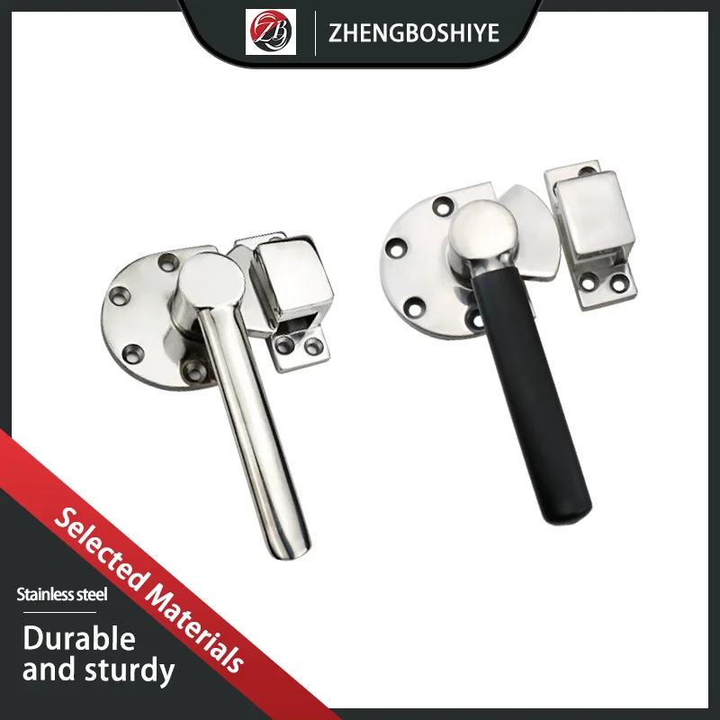 304 Stainless Steel Construction Machinery Vehicle Door Handle Lock Refrigerated Box Cabinet Door Rotating Tightly Sealed