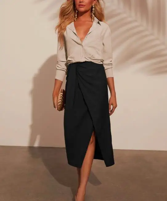 Women's Shirt 2026 Spring/summer Fashion Latest Casual Simple Elegant Commuting Style Flip Collar Button Shirt Suitable for Work