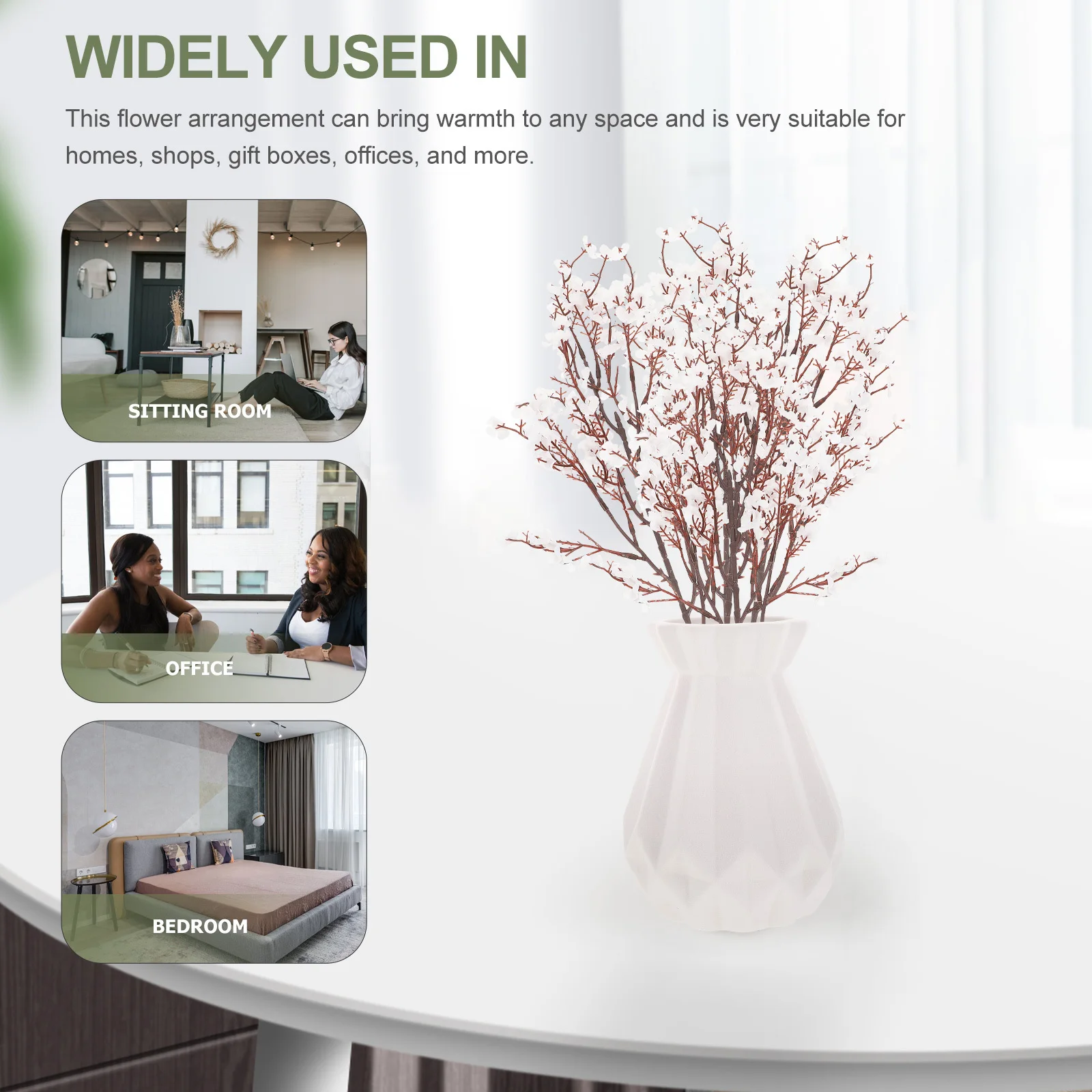 6 قطعة اللمس الحقيقي جيبسوفيلا زهرة اصطناعية باقة الزفاف ورد صناعي ديكور الزفاف الجدول محور هدية رومانسية #1