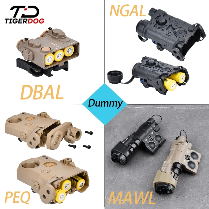 

Tactical PEQ15 MAWL C1 DBAL A2 NGAL Dummy Laser Box Virtual Battery Case Airsoft Weapon Laser Model No Function Fit 20mm Rail