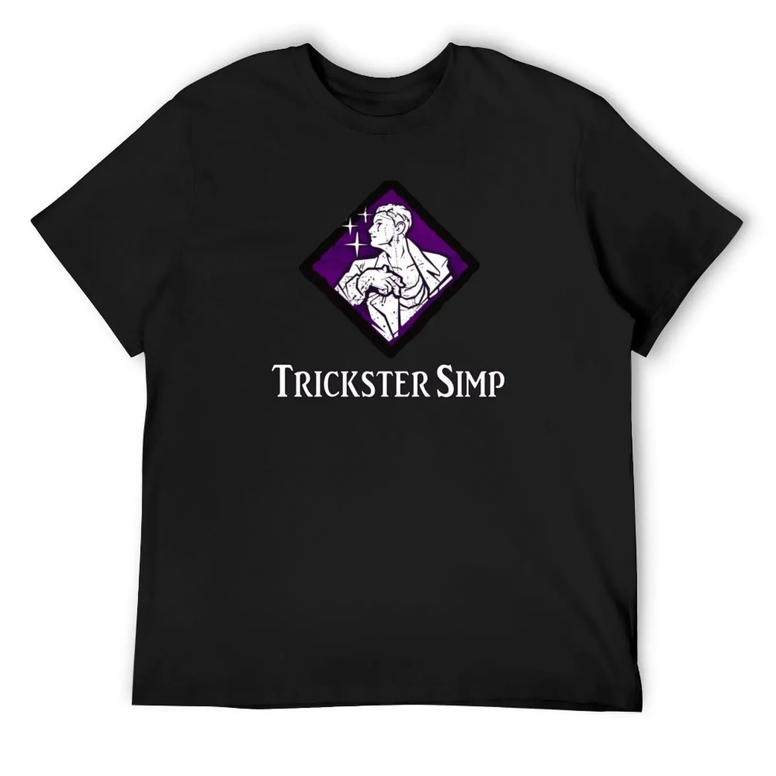 Trickster Simp, HQ Diamond Perk Inspired Splash Art T-Shirt anime man t shirt boys animal print mens t shirts top quality