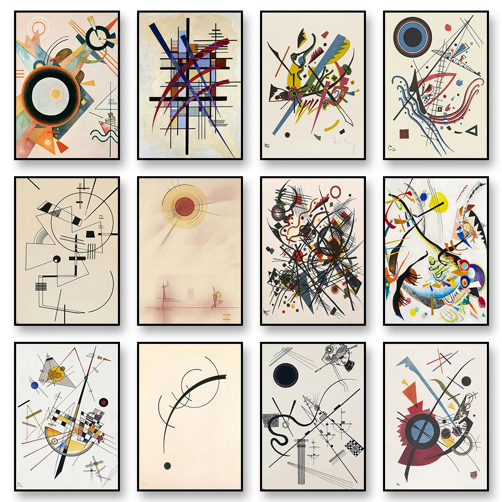 Póster de Wassily Kandinsky, lienzo, arte de pared impreso, Mural, pintura decorativa abstracta, decoración moderna para el hogar, regalo para amigos sin marco