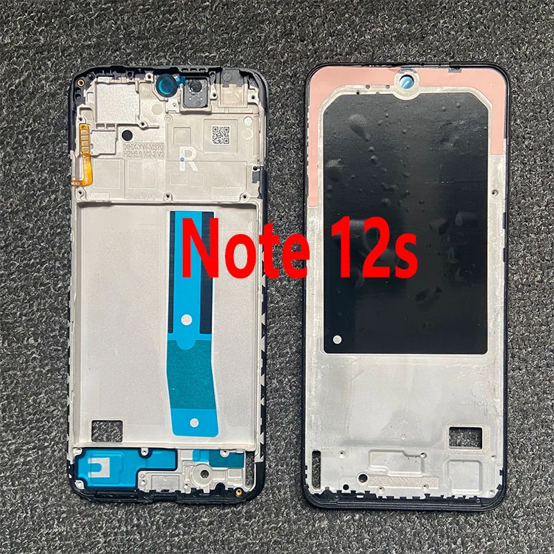 For Xiaomi Redmi Note 12S Middle Frame Front Bezel Lcd Holder Back Housing Case Mid Plate Replacement