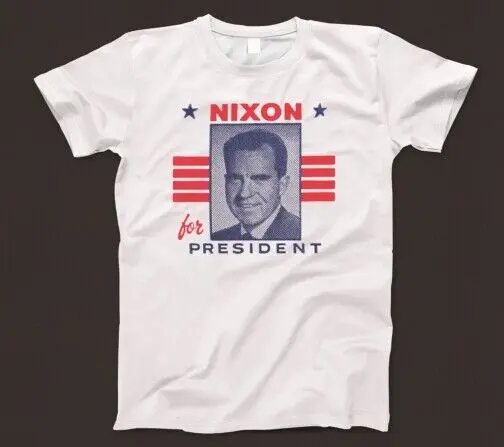 Nixon For President T Shirt 637 Retro Election Campaign 70S Watergate Republican