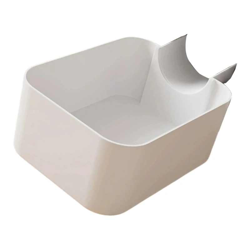 H7BD Washer Drain Water Collection Tray 19 X 8 X 8 Deep Basin Side Hanging Design for Utility Sink Use at Home