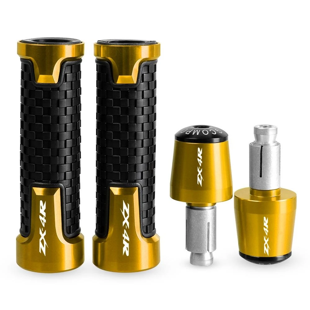 

Motorcycle Accessories For KAWASAKI ZX4r ZX6 ZX6R 2019 2020 2021 -2024 7/8" 22MM Handlebar Hand Grips Handle Bar End Cap plug