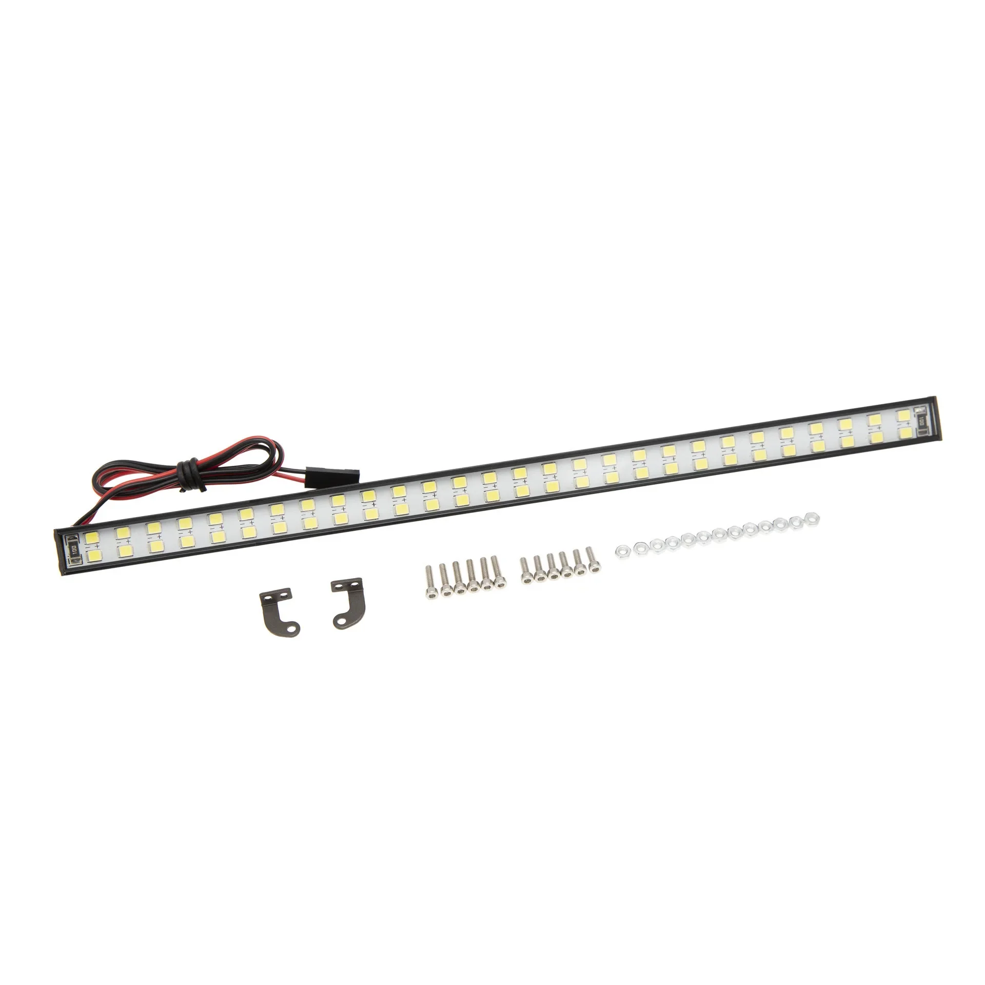 RC Car Roof Lamp Double Row 227mm 56 LED Light Bar for AXIAL 1/6 SCX6 Jeep Rubicon Body RC Crawler Car