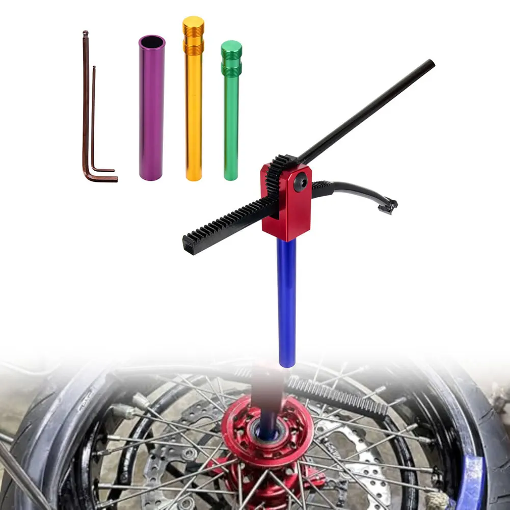 For Dirt Bike Tire Maintenance Portable Dirt Bike Tire Changing Tool Kit For 16-21inxh Wheels For 10-25mm Axles
