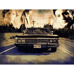 Supernatural Diamond Painting 5D DIY Full Square/Round Drill Diamond Embroidery Cross Stitch Kit Diamond Mosaic Scenery Car