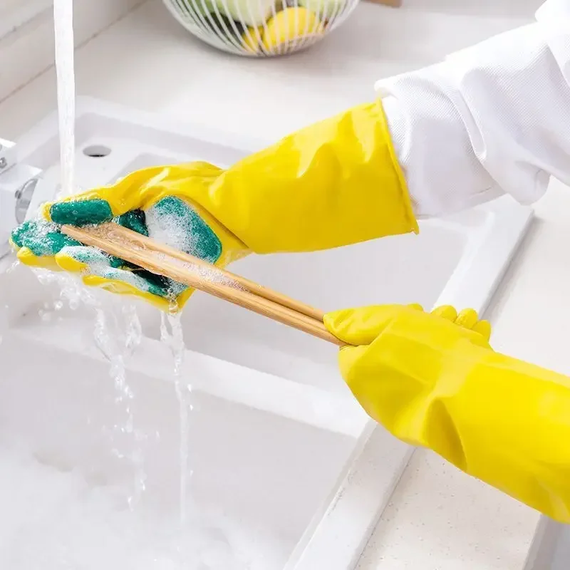 Right hand gloves dishwashing cleaning cloth kitchen gloves house cleaning tools dish washing gloves