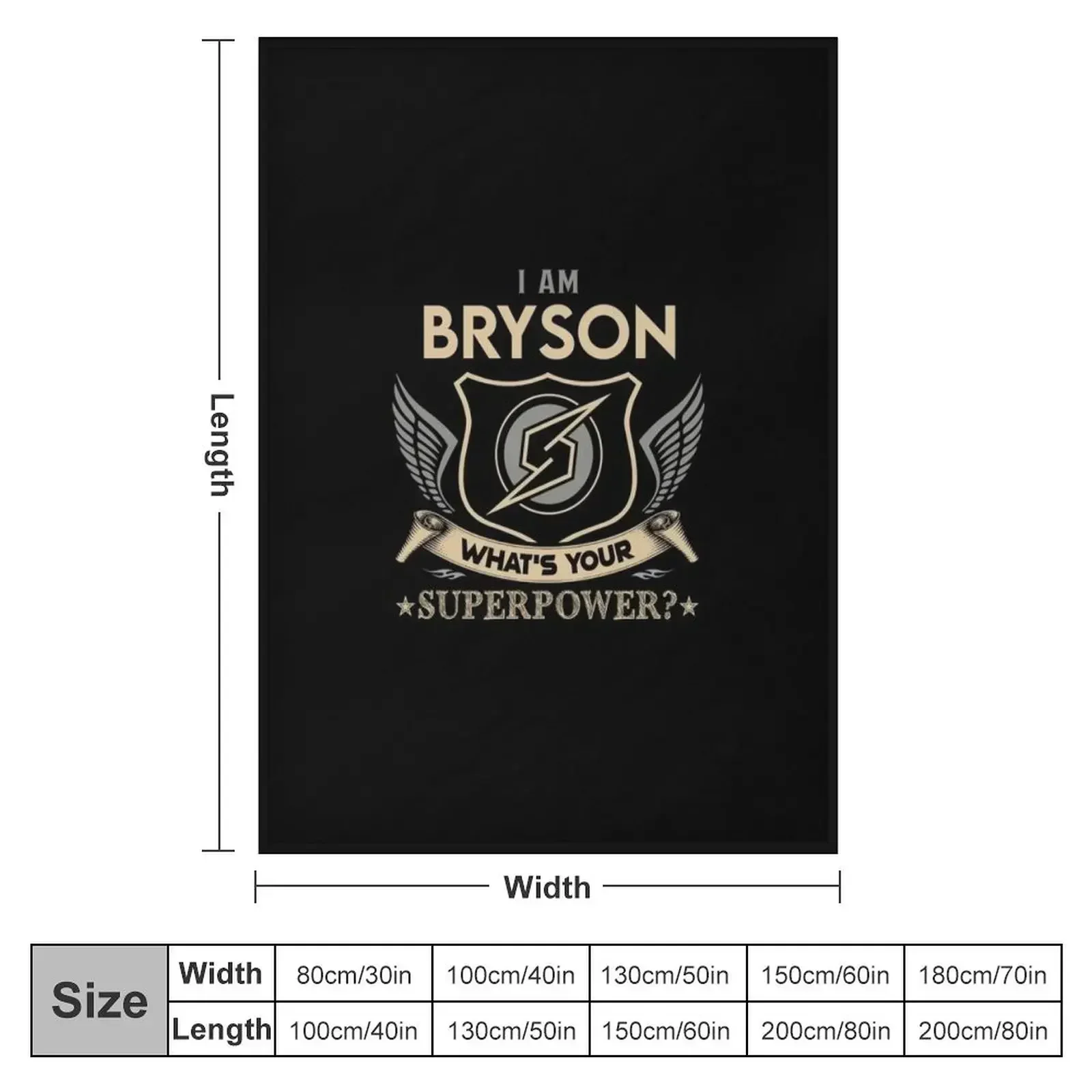 Bryson Name - Bryson Superpower Throw Blanket Decoratives For Baby halloween bed plaid Blankets