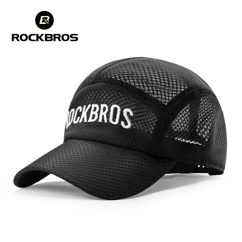 

ROCKBROS Breathable Mesh Baseball Cap Summer Cool Quick Dry Hat Golf Tennis Cap Men Women For Outdoor Sports Cycling Running Hat