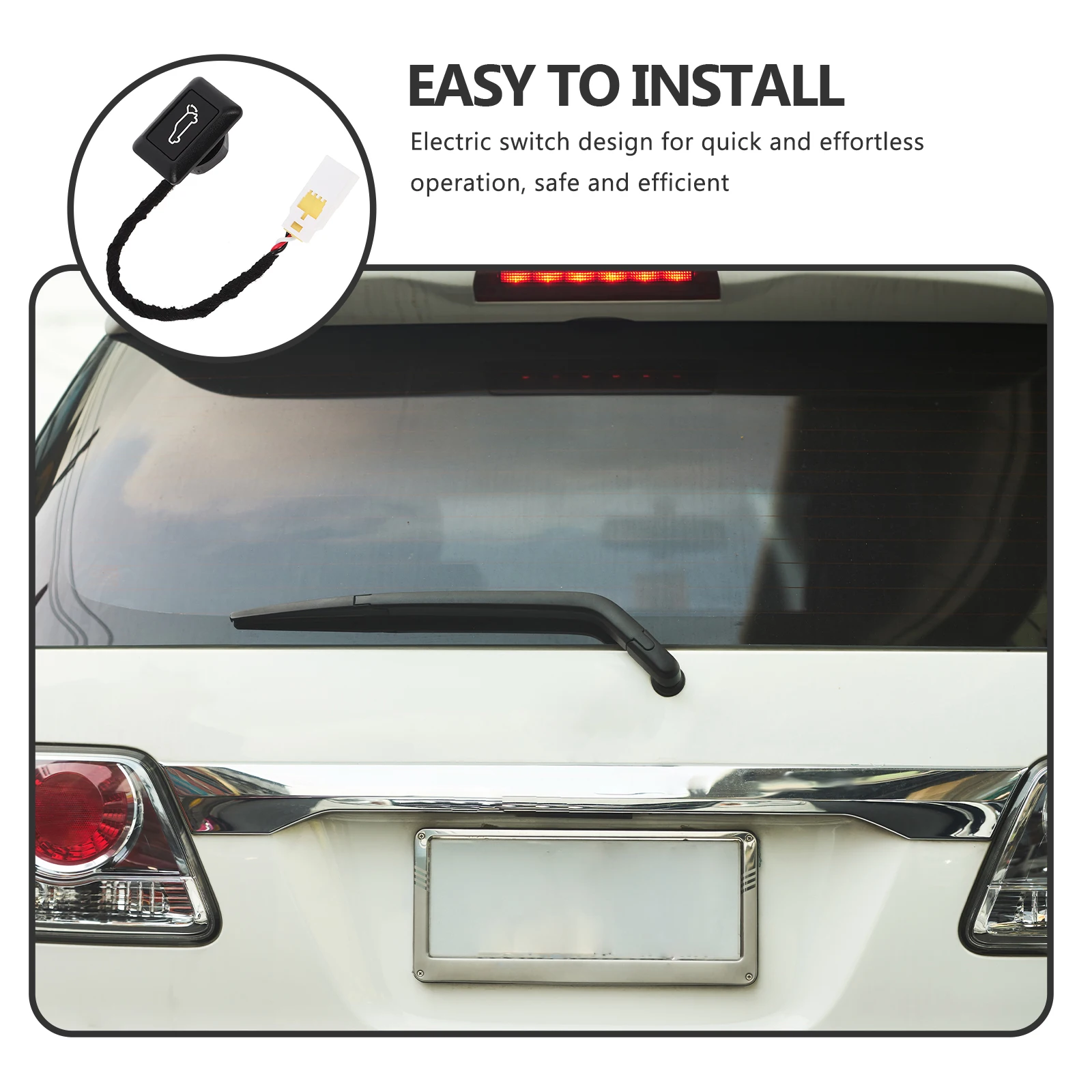 

1Pcs Electric Tailgate Release Switch Trunk Opening Button Durable for Car Accessories
