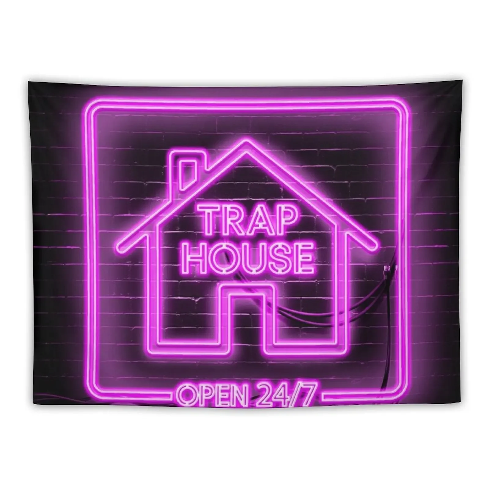 Trap House Tapestry Decor For Bedroom Hanging Wall Aesthetic Room Decoration Luxury Living Room Decoration Tapestry