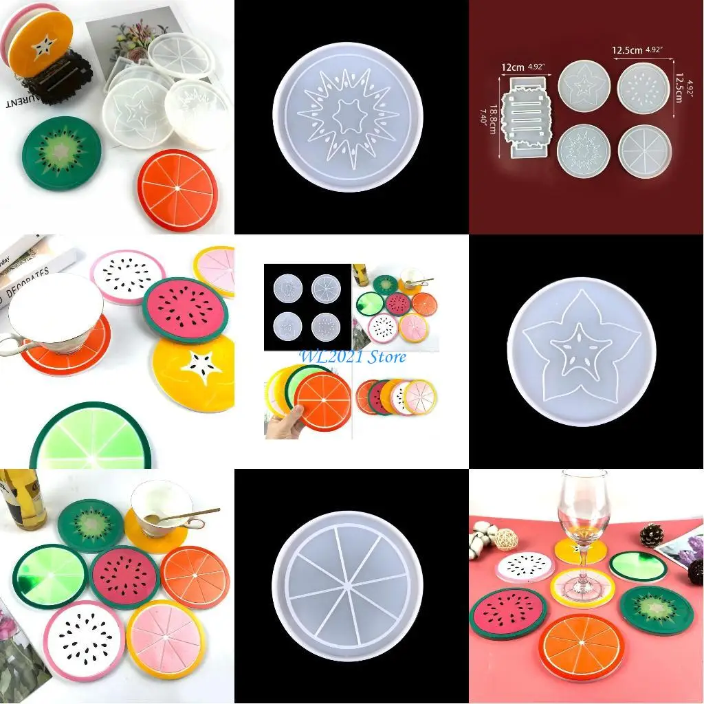 

G5GC Mold Set DIY Epoxy Resin Silicone Mold Storage Kitchen Anti-Scald Heat Insulation Pad Home Desktop Decoration