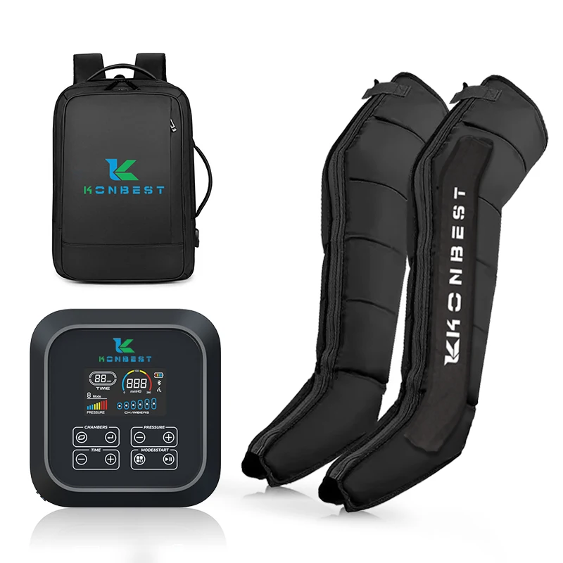 Sport Relax Lymphedema 4/6 Chambers Pressotherapy Air Compression Recovery Boots Leg Massager Custom Logo