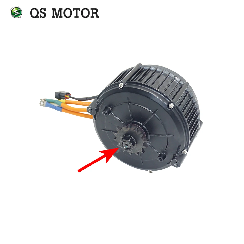 QS MOTOR 428 adaptador de piñón 14T para eje cónico de Motor de accionamiento medio QS165