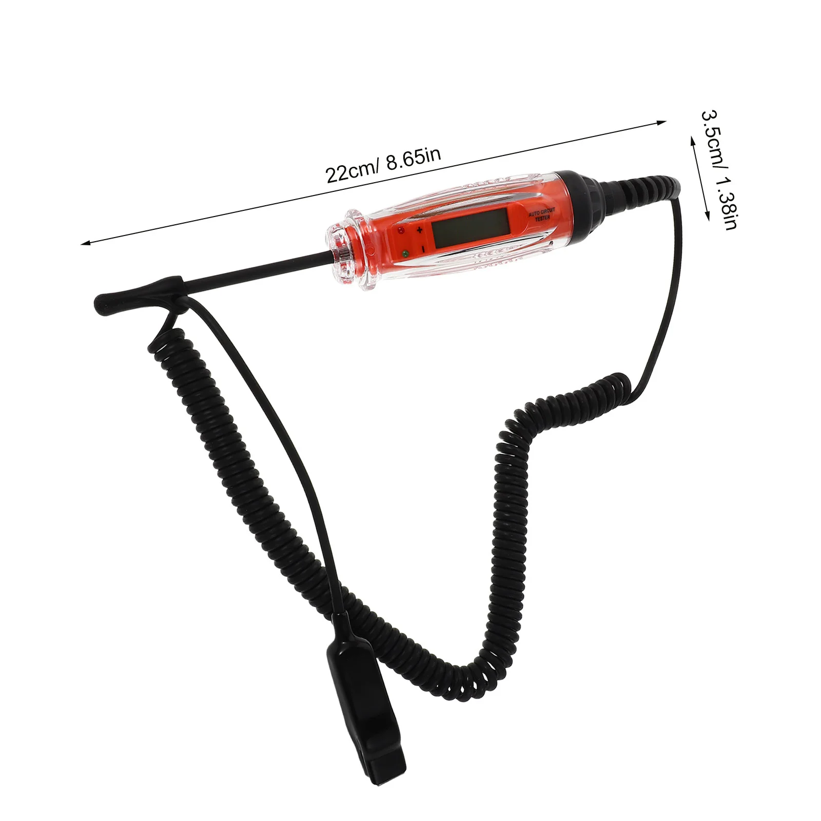 Digital Circuit Tester Automotive with LCD Display - Compact Voltage and Continuity Test Light for Car Electrical Fault