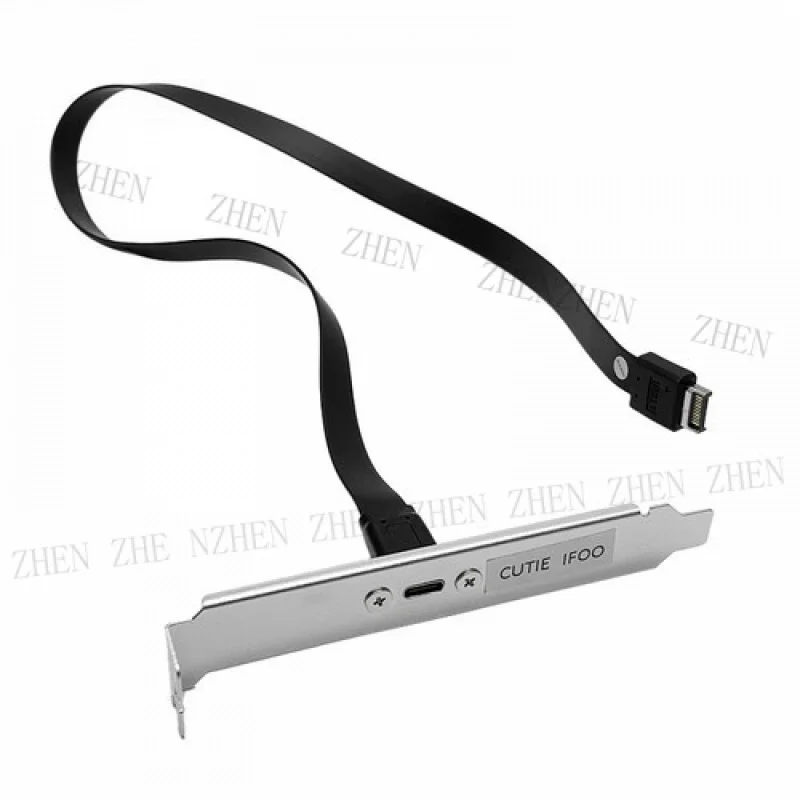 Y Y 10Gbps USB 3.1 Front Panel Type-E to Type C Motherboard Extension Cable Bracket