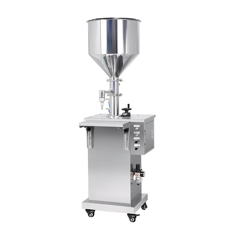 

Semi automatic paste liquid five way valve quantitative cosmetics, laundry detergent, pharmaceutical filling machine