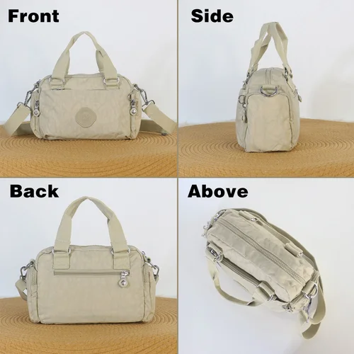 Imagen 2 del producto Bolso bandolera de moda para mujer, bolso multibolsillo de gran capacidad, material de nailon de alta calidad.