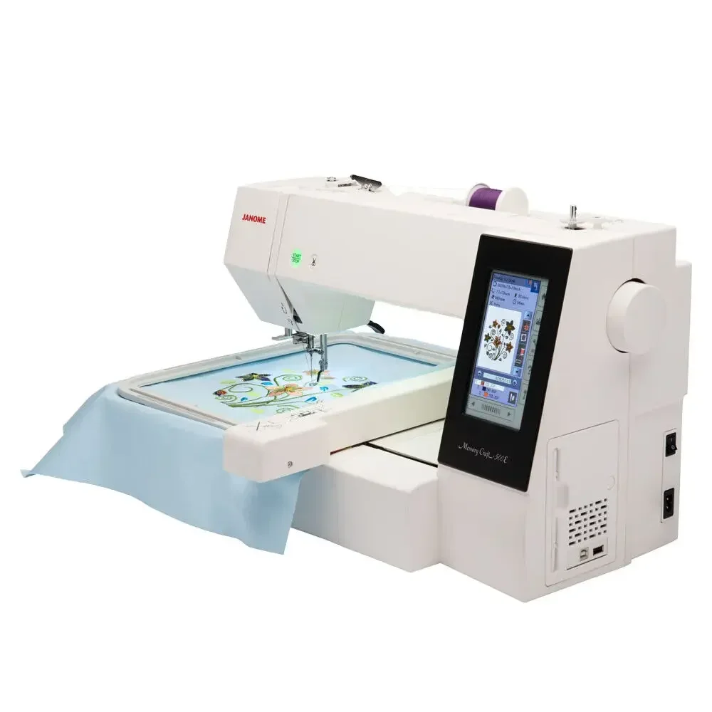اشتري 2 واحصل على خصم صيفي بنسبة 50% على أفضل ماكينة تطريز Janome Memory Craft 500E لآلة التطريز الصناعية