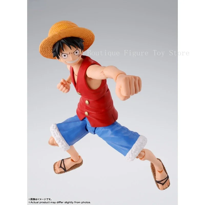 In Stock Original Bandai S.H.Figuarts Shf ONE PIECE ลิง D.Luffy โรแมนติก DAWN Action รูปอะนิเมะรุ่นของเล่นของขวัญ