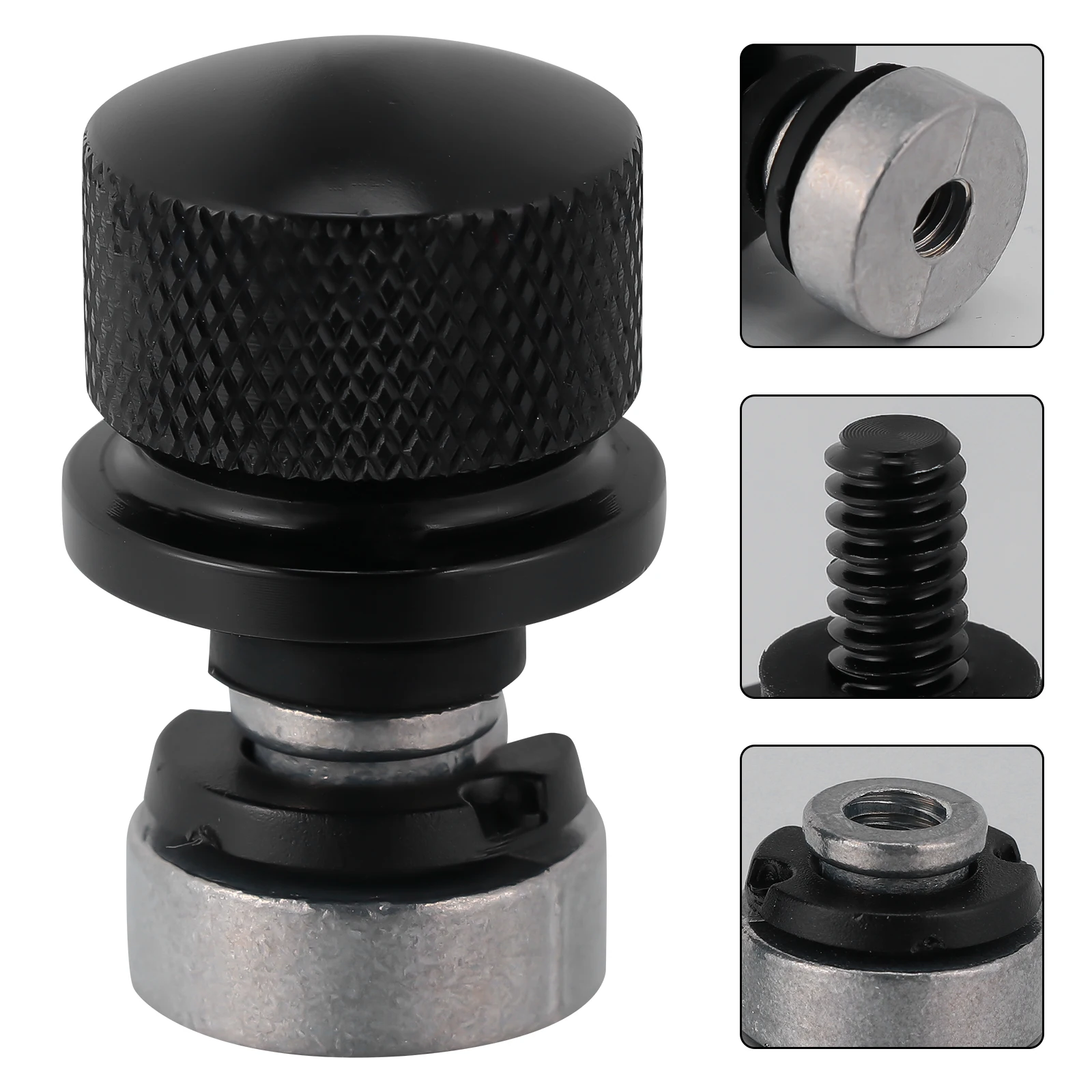 

Quick Release Seat Cushion Screws Motorcycle Rear Bolts Aluminum Nut Kit Knurled Sides Easy Install Durable Quality Match Styles