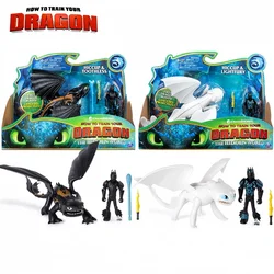 Hot Toothless Light Fury Original Action Figure Cartoon How To Train Your Dragon Genuine Anime Figure Festival Gifts For Kids