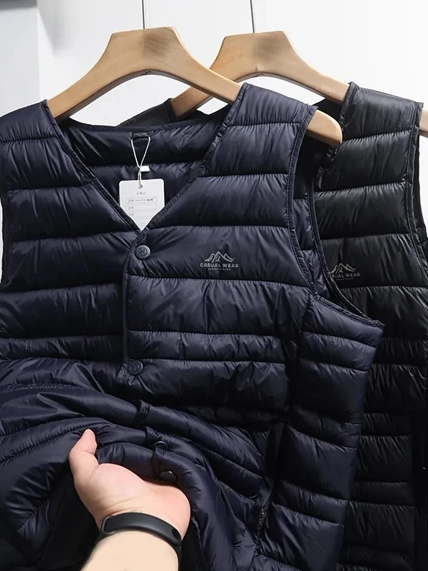 

Ценность! Кет Зиппер! Легкий! Мужской зимний новый ветрозащитный универсальный простой жилет-куртка