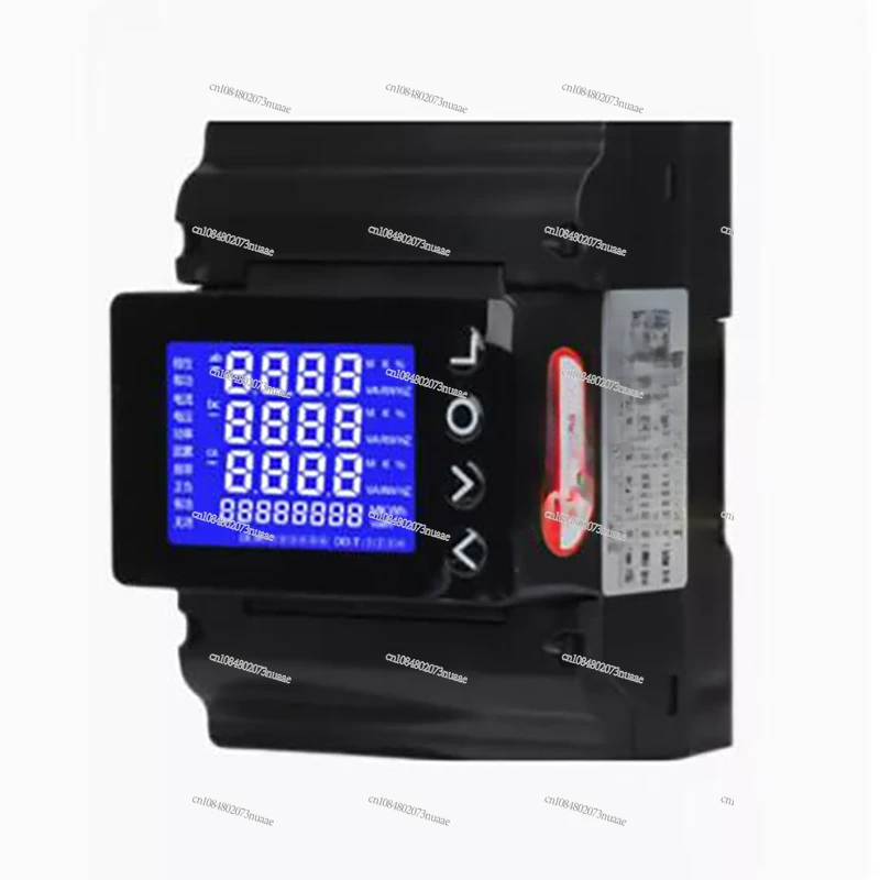 

LCD Three-phase Four Wire Multifunctional Rail Type Current, Voltage, and Energy Combination Meter RS485 Communication