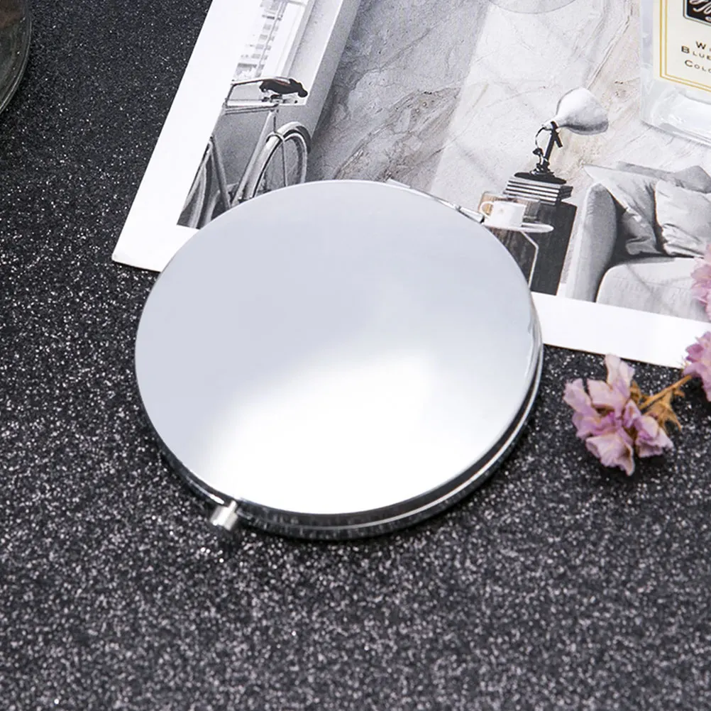 

1pc Folding Portable Compact Aluminum Travel for Women Girls Durable Fashion Simple Design High-Class Mini for Purse