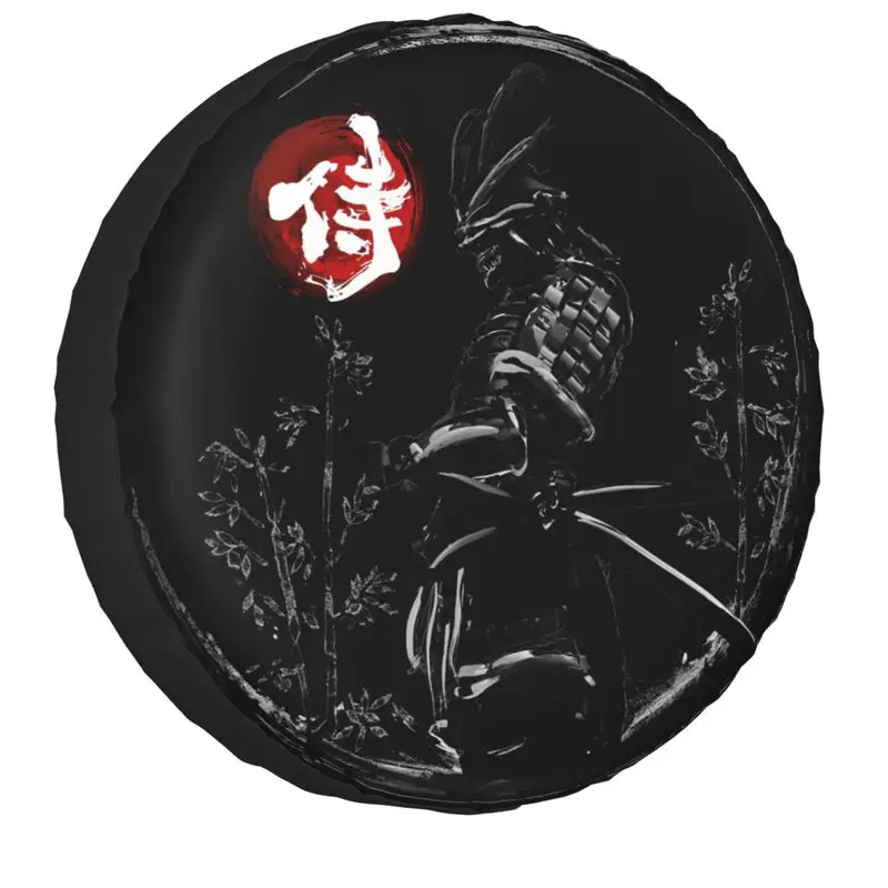 Cubierta de neumático de repuesto de Guerrero samurái japonés, protectores de rueda para Toyota RAV4, Prado, Katana, Bushido, 4WD, 4x4, RV, 14 ", 15", 16 ", 17" pulgadas