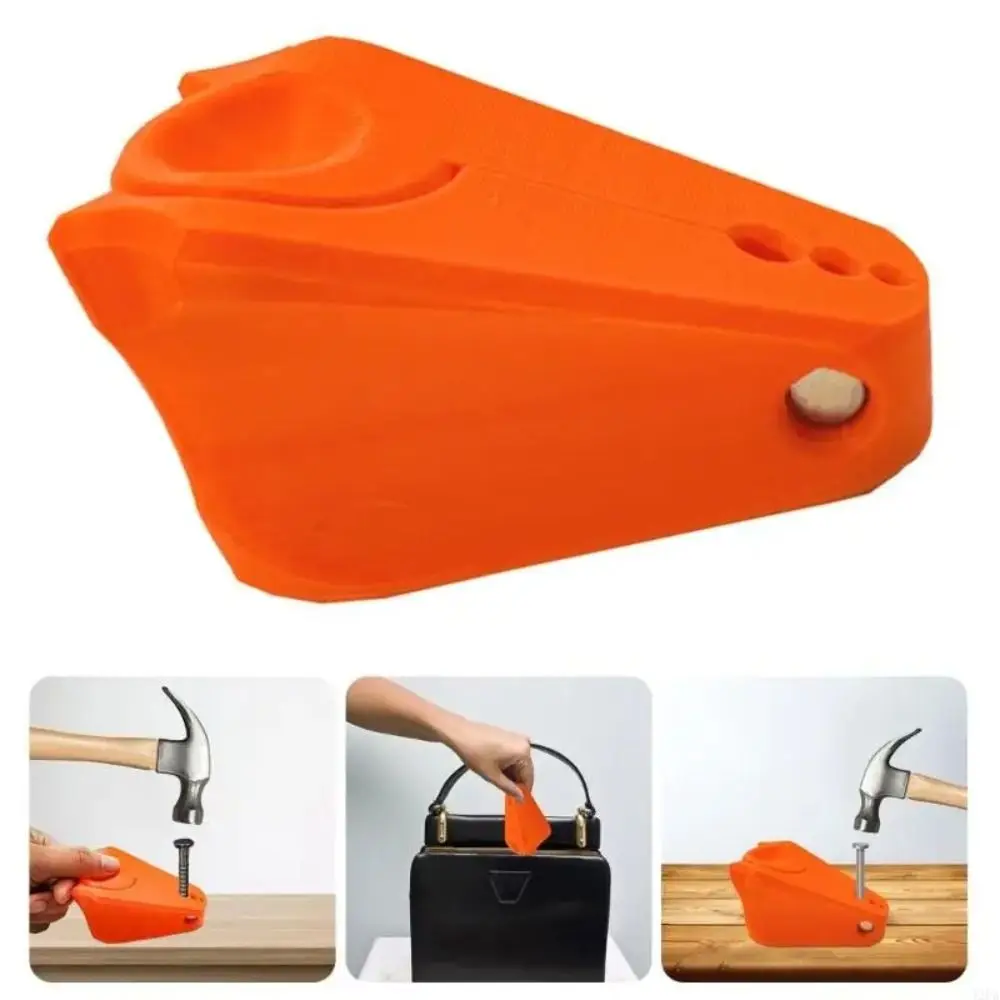 

Hand Protecting Anti Slip Fixer Compact Design Plastic Material Angle Bracket Straight Guide Convenient Use Nail Fixer