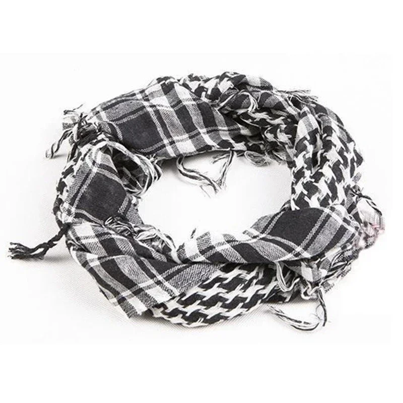 Uniform Tactical Scarf Outdoor Arab Scarf Shawl Scarve Wrap with Tassel for Men Militar Soldier  Hiking  Scarves