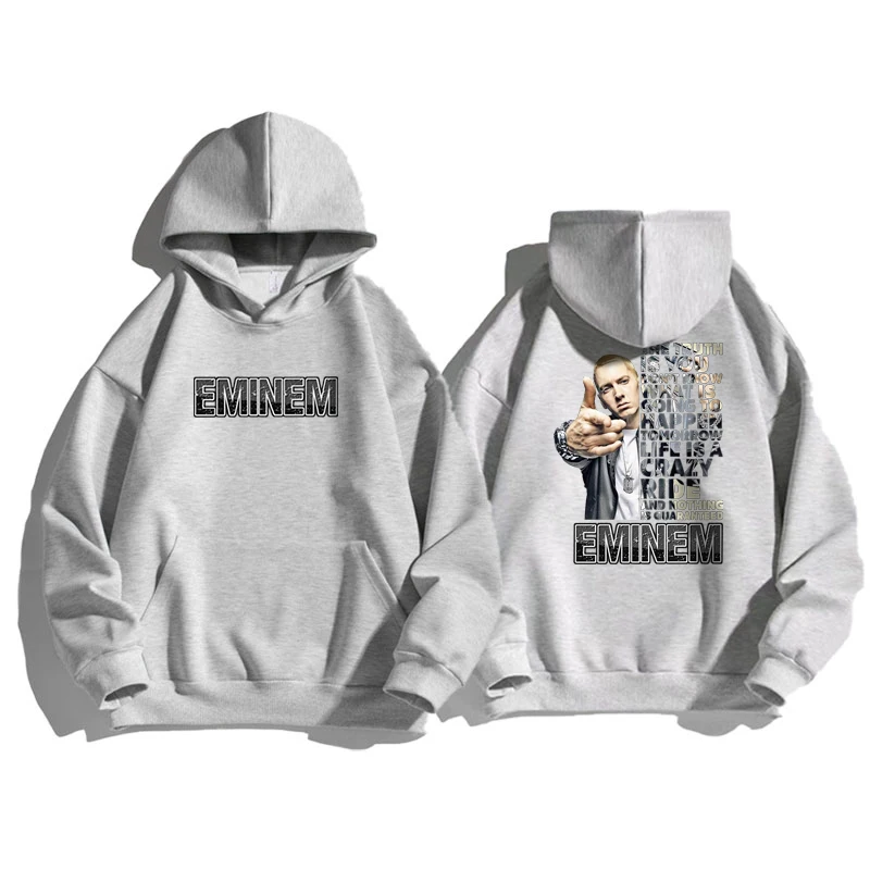 Eminem Hoodies Men Women Fashion Hoody Pullover Sweatshirts Boy Coats Cotton Sweats Rapper Hip Hop Clothes Punk