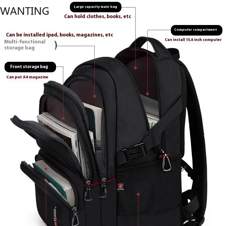 エジソン大 Capaci スクールバックパックダブルショルダーバッグ中学生のための抗排気女性モデルオックスフォード