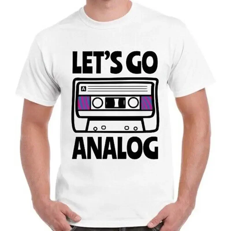 Cassette Analog Vintage Tee Top Ideal Cool Gift Unisex Ladies Retro T Shirt 2705