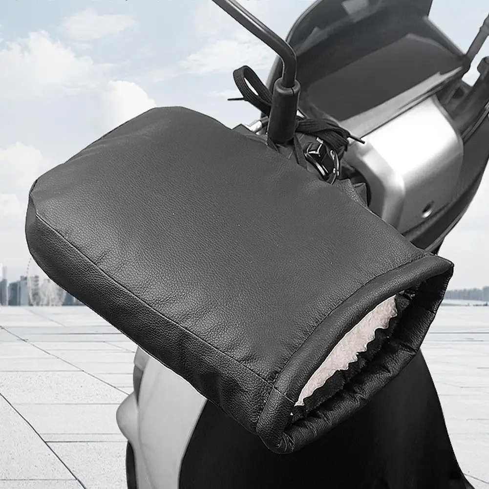 

Чехол на руль электрического мотоцикла, зимние чехлы на руль для электрического скутера, велосипеда, водонепроницаемый, утолщенный, с защитой от ветра M9I0