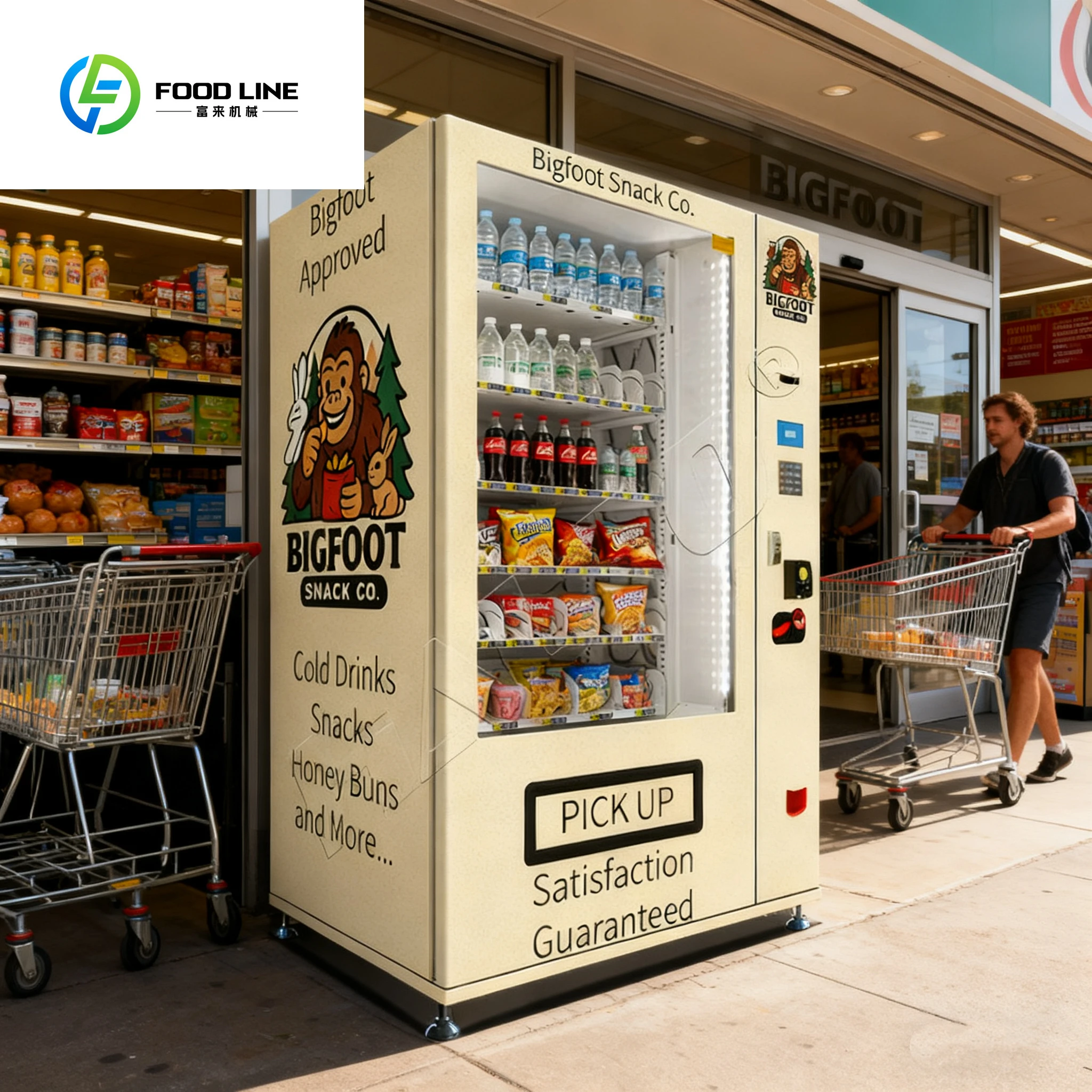 Vending Machine Factory Maquina Expendedora Snack Beverage Combo Vending Machine Multiple Payment Options Cloud-Based