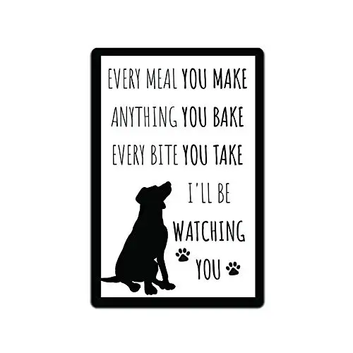 JP's Parcels Tin Sign Home Wall Décor - Metal Signs 12 x 8 in. Every Meal You Make Anything You Bake Every Bite You Take I&#