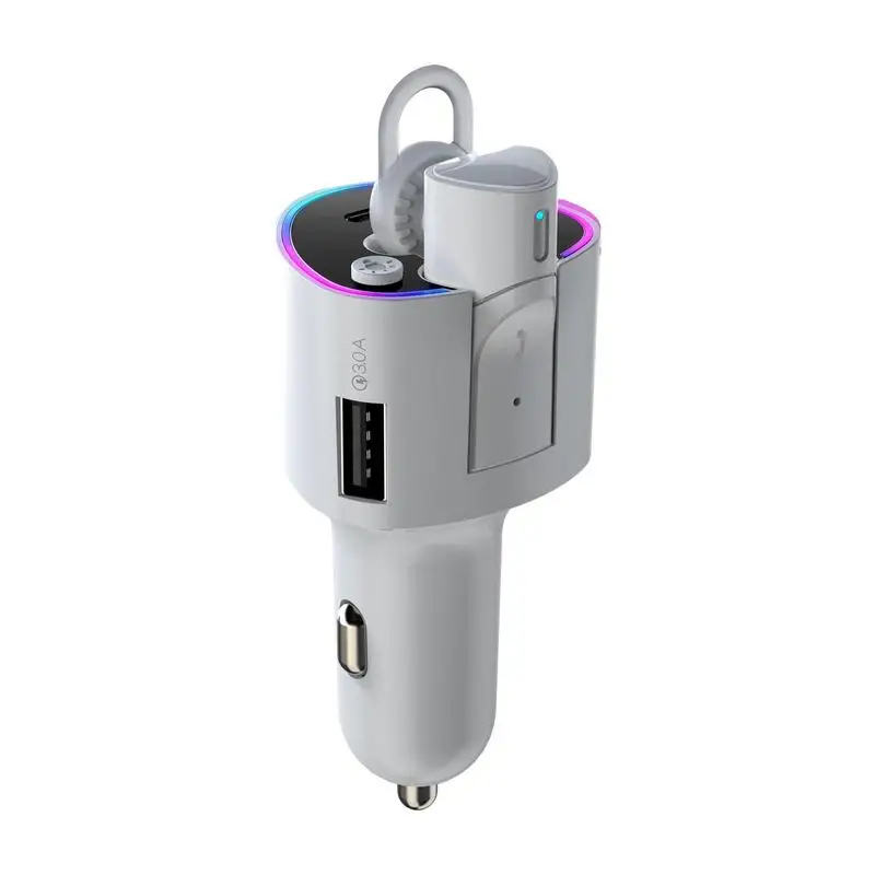 

Fast Car Charger Car Fast Charger 2-in-1 Multifunction Car Charging Adapter With Noise Reduction USB Charger Fast Charging