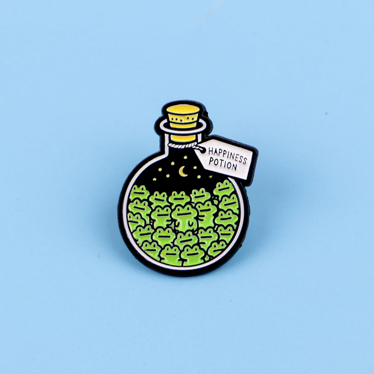 Frog Bottle Enamel Pin Cartoon Crow Butterfly Brooch For Coat Quotes Brooches Fashion Lapel Badges Jewelry Gift for Friends