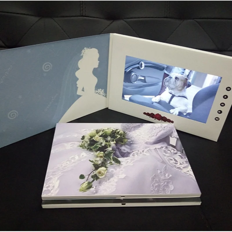 custom.Customized Printing Video Business Card Popular Video Brochure For Wedding